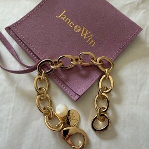 Jane Win Chunky gold link bracelet